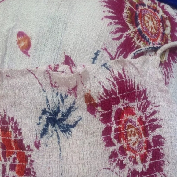 Free People Garden Party Dress Boho Lilac Floral Tiered Maxi - Picture 9 of 12